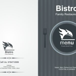 Modern Food Menu Card Template