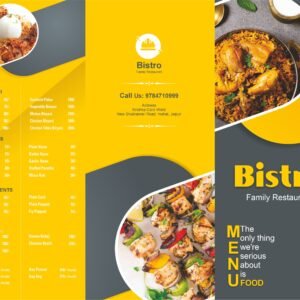 Luxury Restaurant Menu Card Design