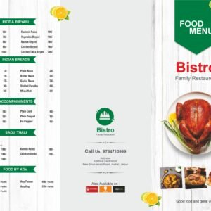 Luxury Restaurant Menu Card Design