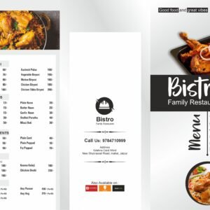 Luxury Restaurant Menu Card Design