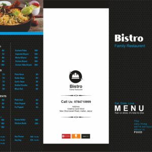 Luxury Restaurant Menu Card Design