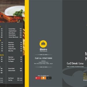 Luxury Restaurant Menu Card Design