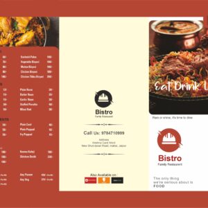 Luxury Restaurant Menu Card Design