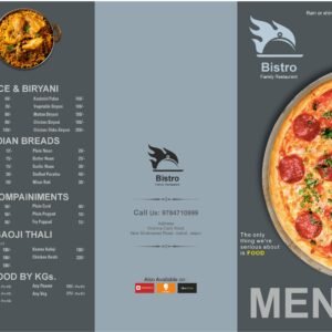 Luxury Restaurant Menu Card Design