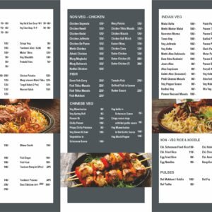 Luxury Restaurant Menu Card Design