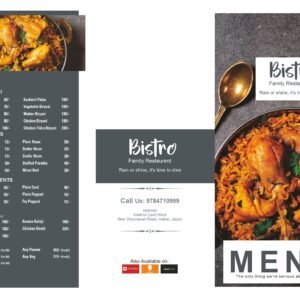 Luxury Restaurant Menu Card Design