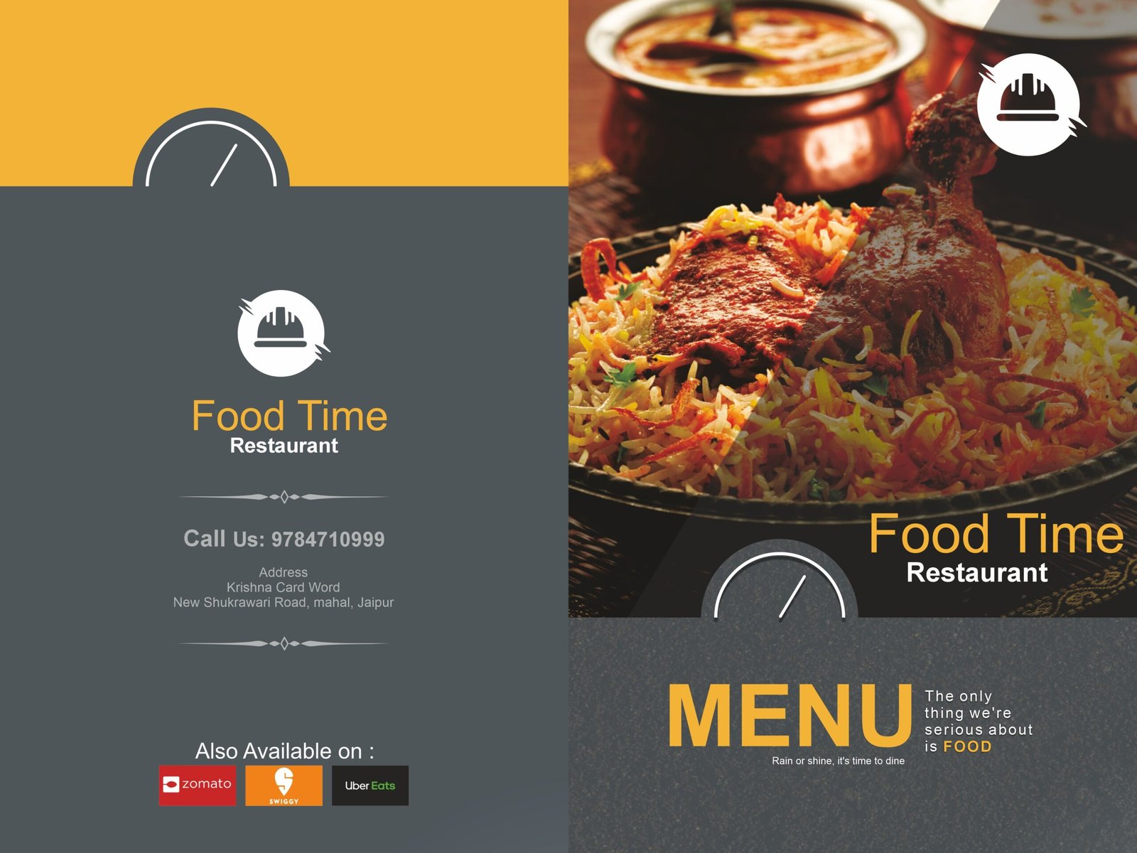 Luxury Menu Card Design