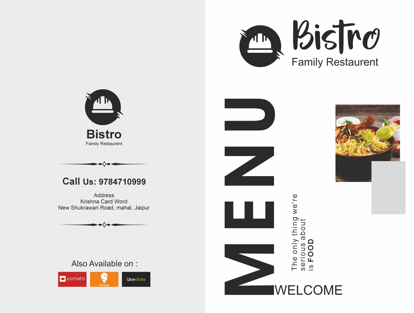 Luxury Menu Card Design